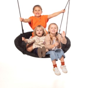 The nest swing offers a lot of playing fun