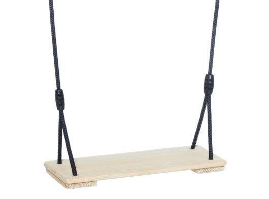 Swing seat impregnated wood • BR-rope black