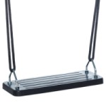 Rubber swing seat black - BR-rope
