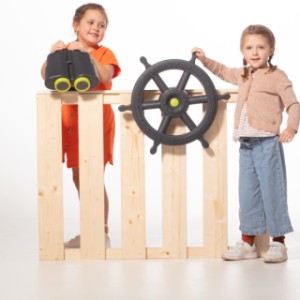 To make the play equipment even more fun, you can add the XXL steering wheel in addition to the XXL binoculars!