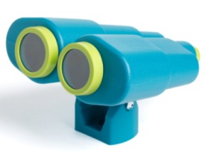 Binoculars XXL turquoise/lime green