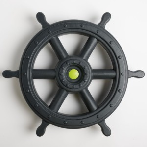 Steering wheel XXL antracite/lime green