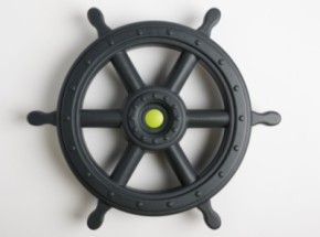 Steering wheel XXL antracite/lime green