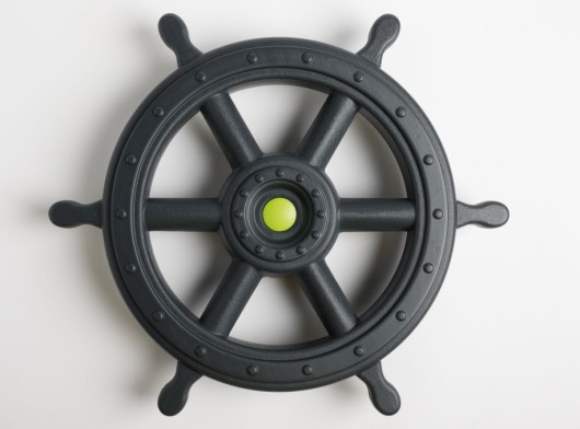 Steering wheel XXL antracite/lime green