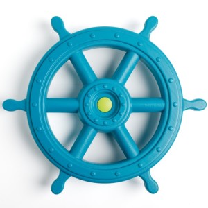 Steering wheel XXL turquoise/lime green