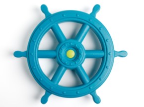 Steering wheel XXL turquoise/lime green