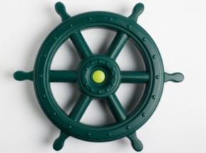 Steering wheel XXL dark green/lime green