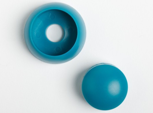 Plastic bolt covers turquoise • set à 10 pieces