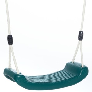 Nice swing seat with a dark green colour