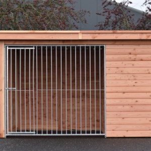 Have a look on the frontside of dog kennel Modul FORZ