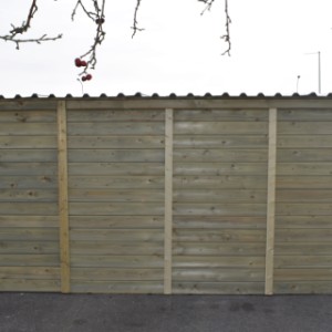 Have a look on the backside of the dog kennel