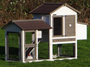 Chickencoop Prestige Small with run and laying nest 191x72x122cm