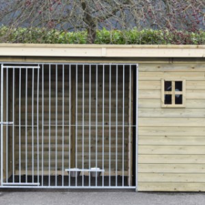 Have a look on the frontside of dog kennel Modul FORZ
