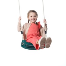 The plastic swing seat is provided with a beige BR-rope