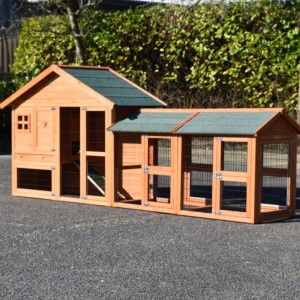 Chickencoop Holiday Small with 2 runs 302x73x128cm