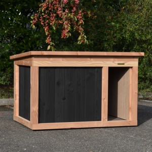 Dog house Block Large · black/Douglas · 144x104x93cm