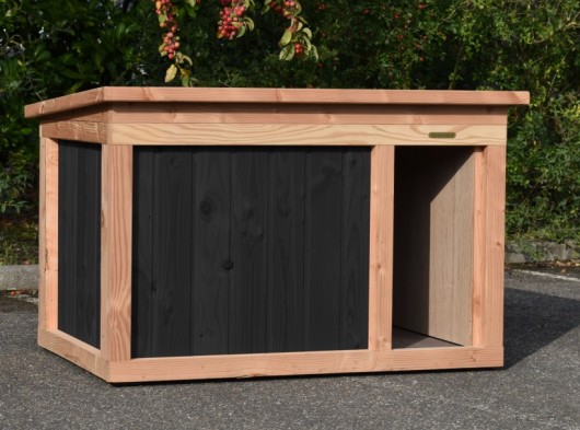 Dog house Block Large · Douglas/black · 144x104x93cm
