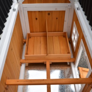 Have a look on the inside of rabbit hutch Cozy