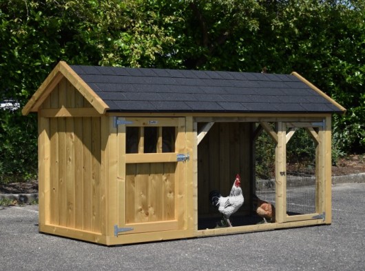 Chickencoop Belle 2 with pointed roof 254x129x140cm
