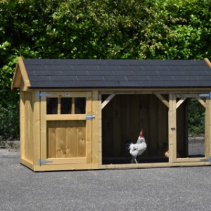 This beautiful chickencoop is made of impregnated wood