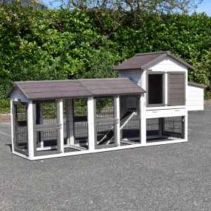 Chickencoop Prestige Small with 2 runs and laying nest 265x72x122cm