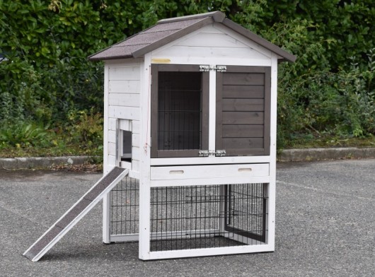 Rabbit hutch Prestige Small White · 88x72x122cm