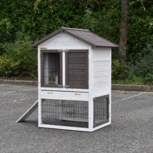 Rabbit hutch Prestige Small is suitable for 2 medium sized rabbits