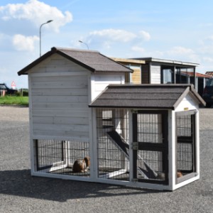 Have a look on the backside of guinea pig hutch Prestige Small