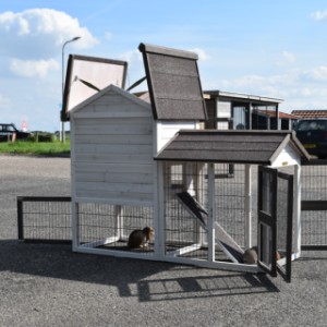 Have a look on the backside of guinea pig hutch Prestige Small