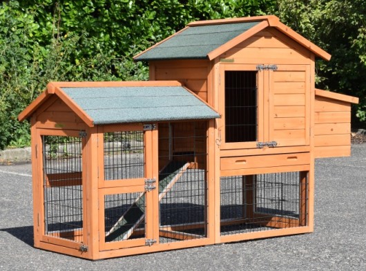 Chickencoop Prestige Small with run and laying nest 191x72x122cm