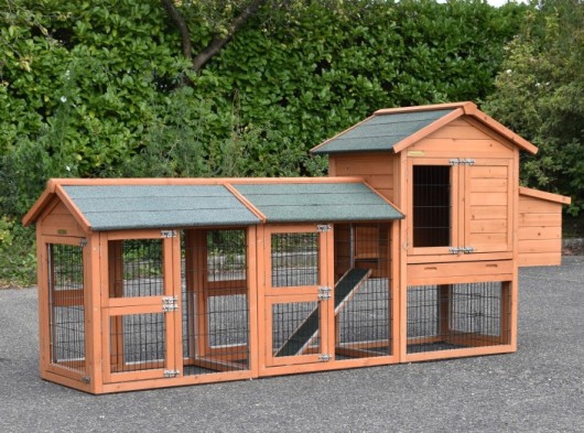 Chickencoop Prestige Small with 2 runs and laying nest 265x72x122cm