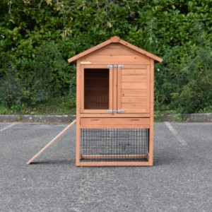 Rabbit hutch Prestige Small is suitable for 2 medium sized rabbits