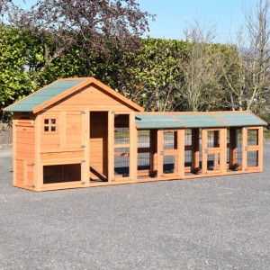 Chickencoop Holiday Small with 3 runs 378x73x128cm