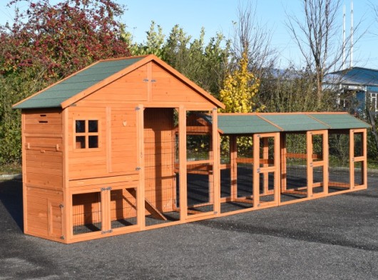 Chickencoop Holiday Large with 3 runs 614x100x195cm