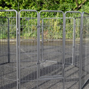 The puppy enclosure Octa can be extended very easily