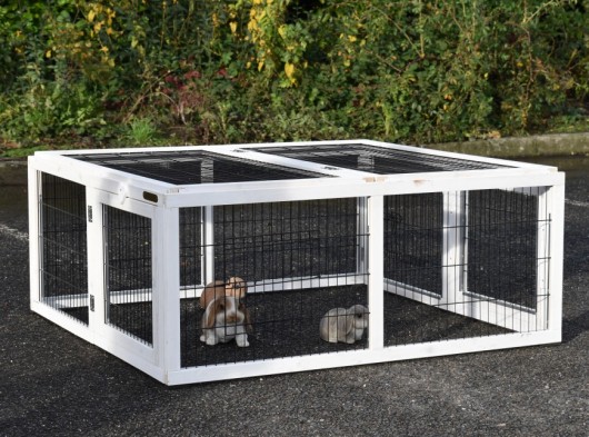 Rabbit Run Multirun White – Anti-Gnaw 116x109x49 cm