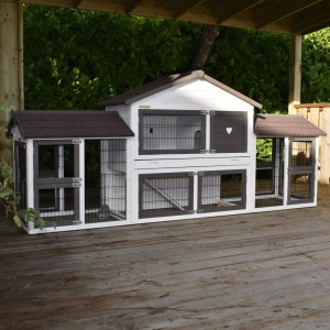 Rabbit hutch Regular Medium with 2 runs 278x68x118cm