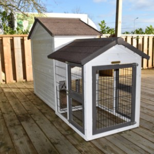 Have a look on the backside of rabbit hutch Regular Medium