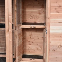 Aviary Flex 3+.1+ has a convenient storage space under the night shelter