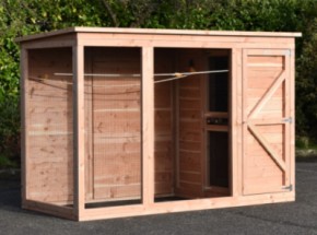 Aviary Flex 3+.1+ Luxe with safety porch and sleeping compartment 302x139x196cm