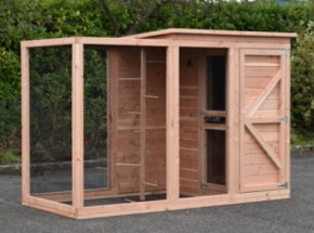 Aviary Flex 3+.1+ with safety porch and sleeping compartment 296x139x196cm
