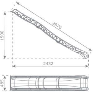 Dimensions of the slide Rocli