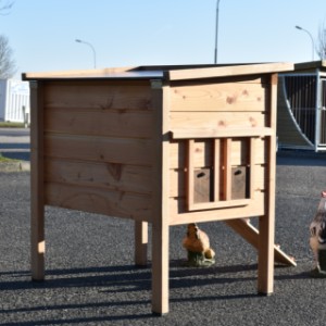 Have a look on the backside of chickencoop Chicky