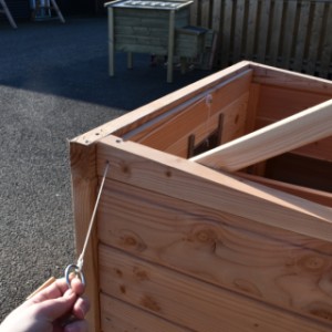 The Chicky 2 chicken coop can be operated from the outside