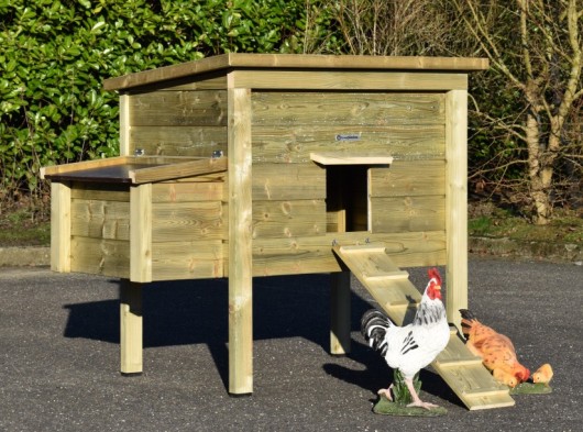 Chickencoop Chicky 2 with laying nest · impregnated wood · 144x84x125cm