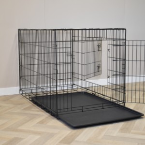 Dog crate Profit XXL 122cm has 2 doors and a removable tray