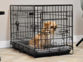 Dog crate with cushion - Strong M · 3-Türen · 78x49x56cm