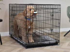 Dog crate with cushion - Strong XL · 3-doors · 109x71x78cm