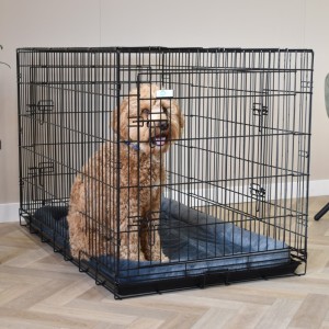 Dog crate avec cushion - Strong XXL · 3-doors · 124x76x83cm