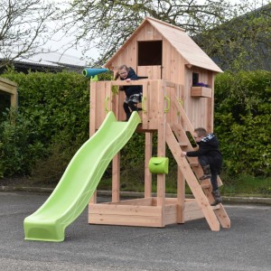 Playhouse Dream 150 with slide - Douglaswood 460x215x316cm